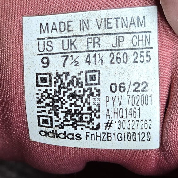 Adidas Running Shoes Womens Size 9 Pink Boost Cushion Road Trainer HQ1461 - Picture 10 of 10